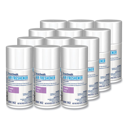 Metered Air Freshener Refill, Powder Mist Scent, 7 oz Aerosol Spray, 12/Carton