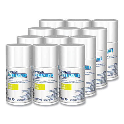 Metered Air Freshener Refill, Citrus Sunrise Scent, 7 oz Aerosol Spray, 12/Carton