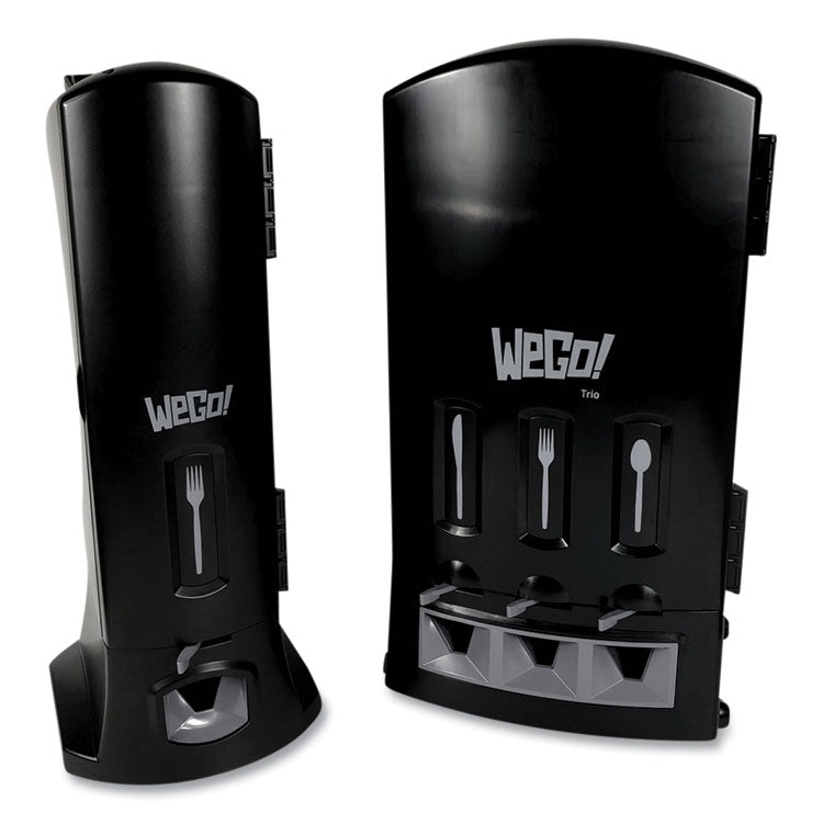 Utensil Dispenser, Holds 100 Knives, 10.22 x 12.5 x 23.75, Black