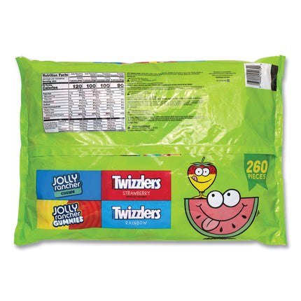 Twizzlers and Jolly Rancher Sweets Assortment Bulk Variety, Assorted Flavors, 260/Pack