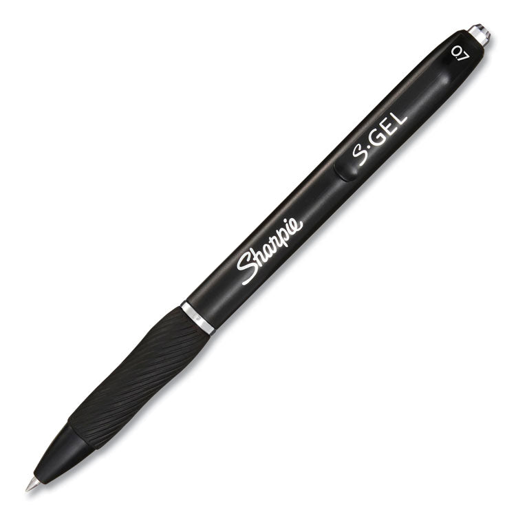 Fine Tip Permanent Marker Value Pack with (1) Bonus S-Gel 0.7 mm Black Ink Pen, Fine Bullet Tip Markers, Black Ink, 36/Pack