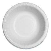 Bare Eco-Forward Clay-Coated Paper Dinnerware, ProPlanet Seal, Bowl, 12 oz, White, 125/Bag, 8 Bags/Carton