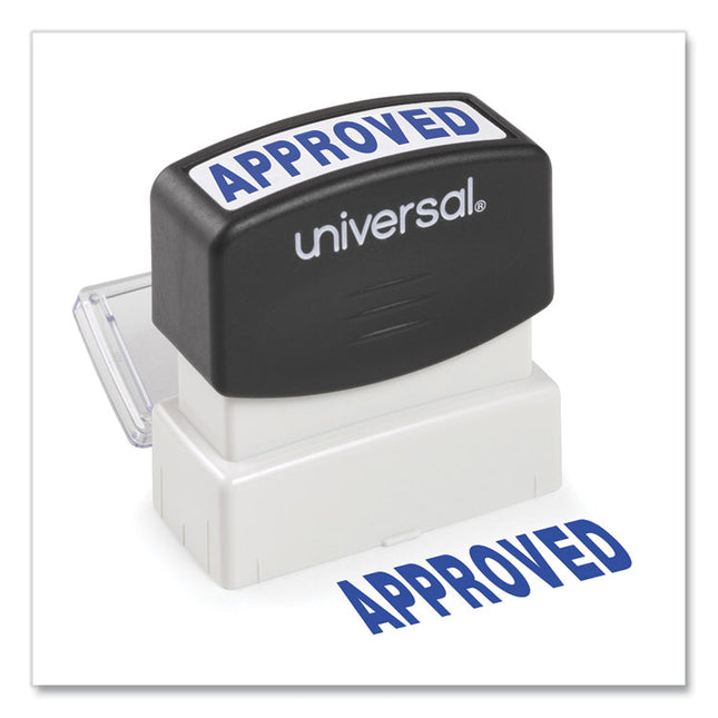Message Stamp, Approved, Pre-Inked One-Color, Blue