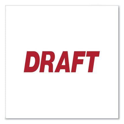 Message Stamp, Draft, Pre-Inked One-Color, Red