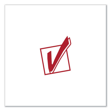 Round Message Stamp, Check Mark, Pre-Inked/re-Inkable, Red