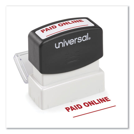 Message Stamp, Paid Online, Pre-Inked One-Color, Red