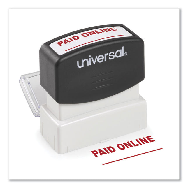 Message Stamp, Paid Online, Pre-Inked One-Color, Red