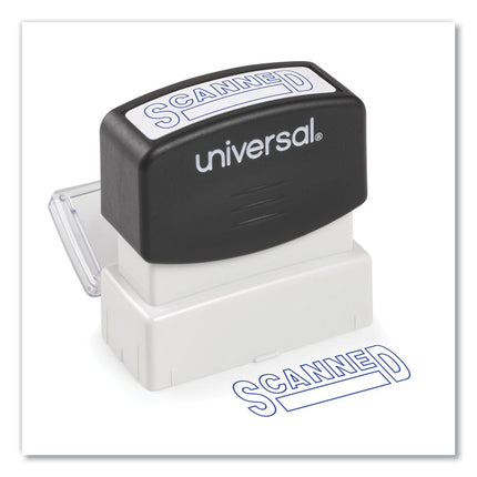 Message Stamp, Scanned, Pre-Inked One-Color, Blue