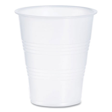 High-Impact Polystyrene Cold Cups, 7 oz, Plastic, Translucent, 100/Pack