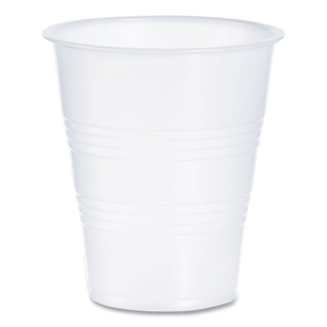 High-Impact Polystyrene Cold Cups, 7 oz, Plastic, Translucent, 100/Pack