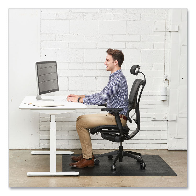 Ergonomic Sit Stand Mats, 60 x 46, Black, 25/Pallet