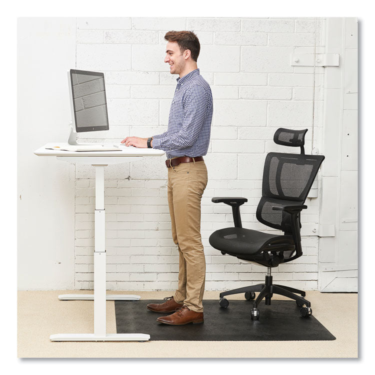 Ergonomic Sit Stand Mats, 60 x 46, Black, 25/Pallet