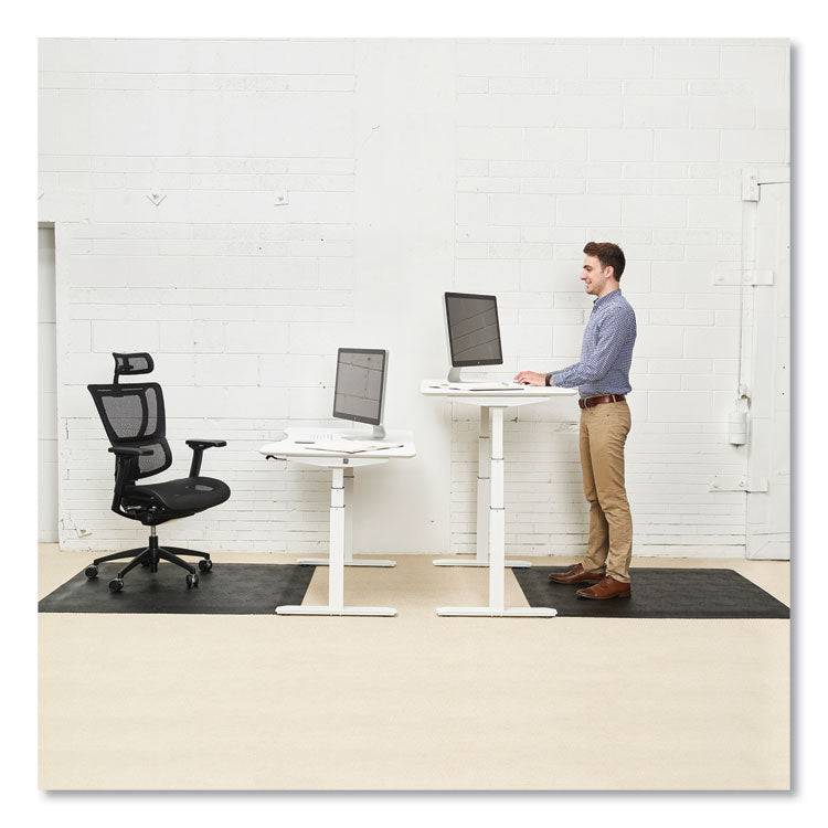 Ergonomic Sit Stand Mats, 60 x 46, Black, 25/Pallet