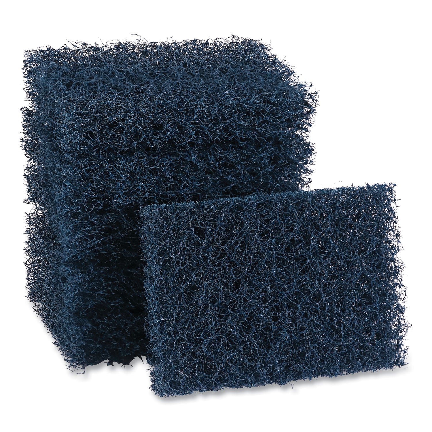 Extra Heavy-Duty Scouring Pad, 3.5 x 5, Dark Blue, 20/Carton