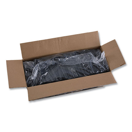 Heavyweight Polypropylene Cutlery, Spoon, Plastic, Black, 1,000/Carton