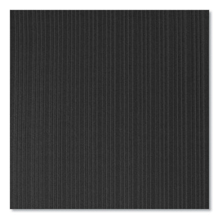 Ribbed Vinyl Anti-Fatigue Mat, Rib Embossed Surface, 36 x 144, Black