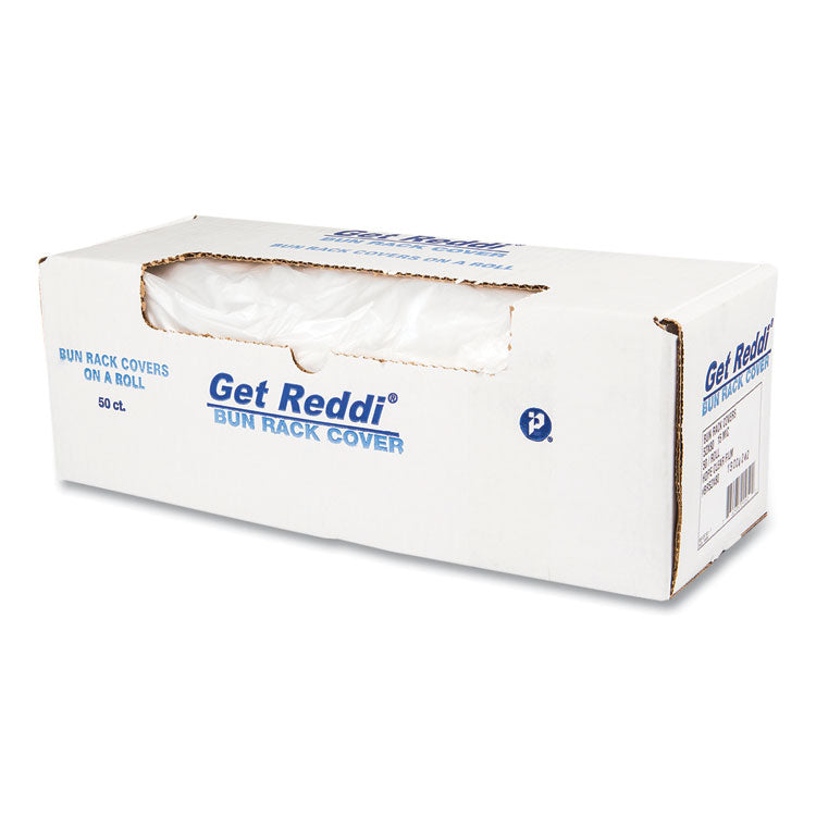 Bun Rack And Pan Cover, 52 X 80, 1-Rack, 15 Micron, Clear, 50/carton