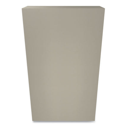Metal Bookcase, Four-Shelf, 34.5w x 12.63d x 59h, Putty