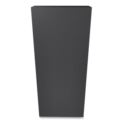 Metal Bookcase, Six-Shelf, 34.5w x 12.63d x 81.13h, Charcoal