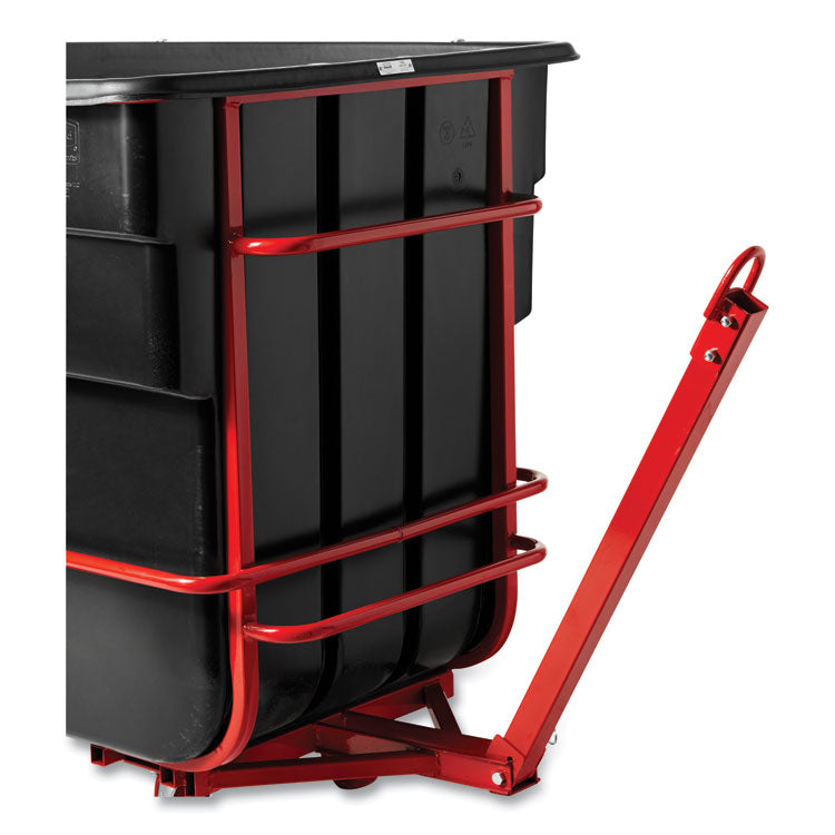 1 cu yd BRUTE Rotomolded Towable Tilt Truck, 2,100 lb Capacity, Black