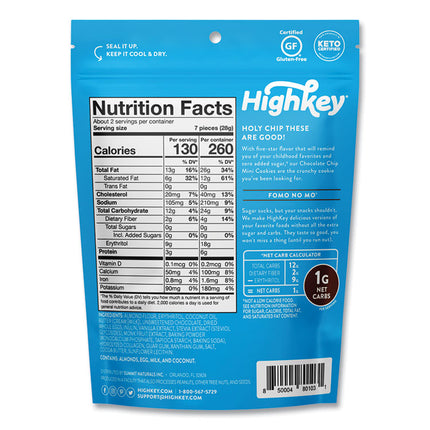 Chocolate Chip Cookies, 2 oz, Bag, 6/Carton