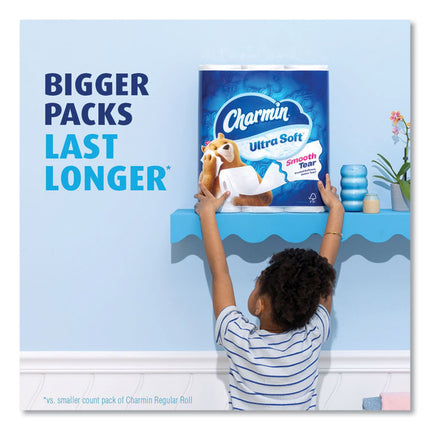 Ultra Soft Bathroom Tissue, Mega Roll, Septic Safe, 2-Ply, White, 224 Sheets/Roll, 4 Rolls/Pack, 8 Packs/Carton