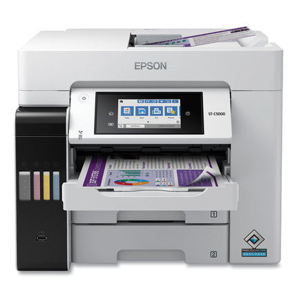 WorkForce Pro ST-C5000 Supertank Color MFP, Copy/Fax/Print/Scan