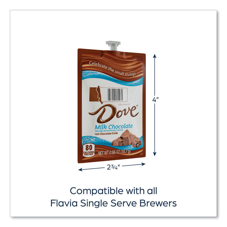 Dove Hot Chocolate Freshpack, Milk Chocolate, 72/Carton