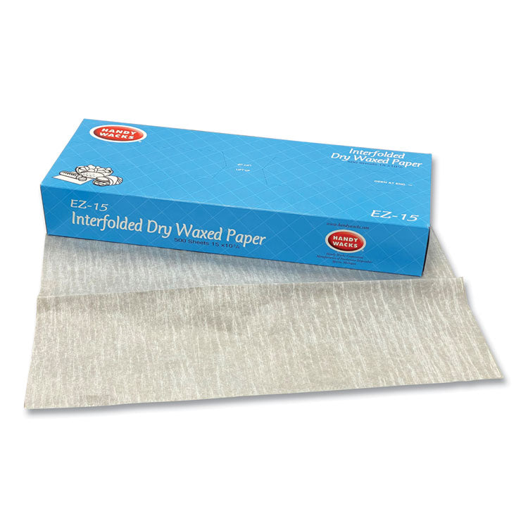 Interfolded Dry Waxed Paper Deli Sheets, 10.75 x 15, 500/Box, 12 Boxes/Carton