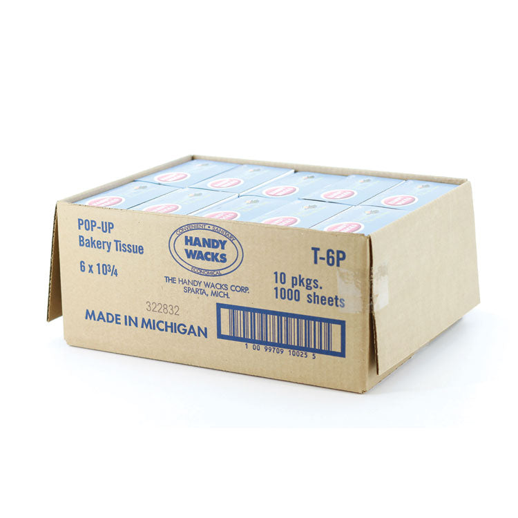 Bakery Pick-up Tissue Deli Sheets, 10.75 x 6, 1,000/Box, 10 Boxes/Carton