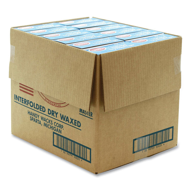 Interfolded Dry Waxed Paper Deli Sheets, 10.75 x 12, 500/Box, 12 Boxes/Carton