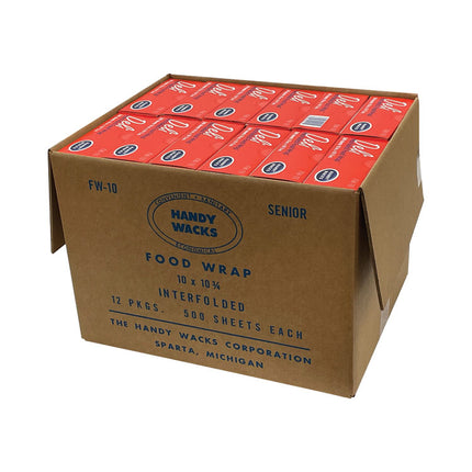Interfolded Food Wrap Deli Sheets, 10.75 x 10, 500/Box, 12 Boxes/Carton