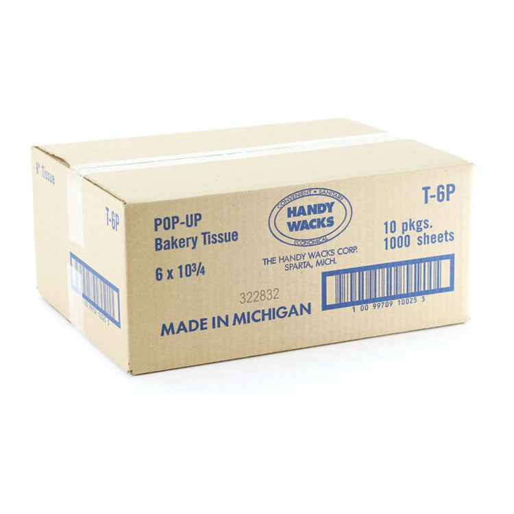 Bakery Pick-up Tissue Deli Sheets, 10.75 x 6, 1,000/Box, 10 Boxes/Carton