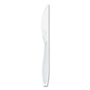 Impress Heavyweight Full-Length Polystyrene Cutlery, Knife, Plastic, White, 100/Box