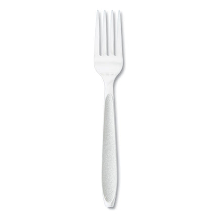 Impress Heavyweight Full-Length Polystyrene Cutlery, Fork, Plastic, White, 100/Box