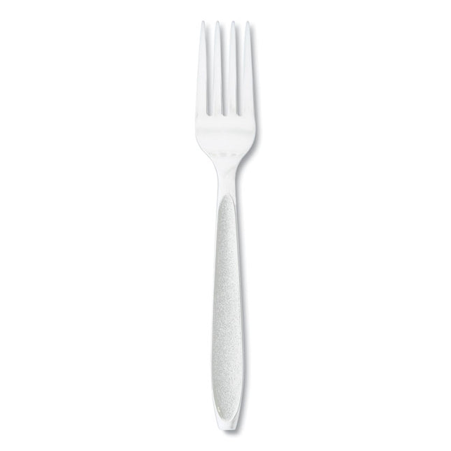 Impress Heavyweight Full-Length Polystyrene Cutlery, Fork, Plastic, White, 100/Box