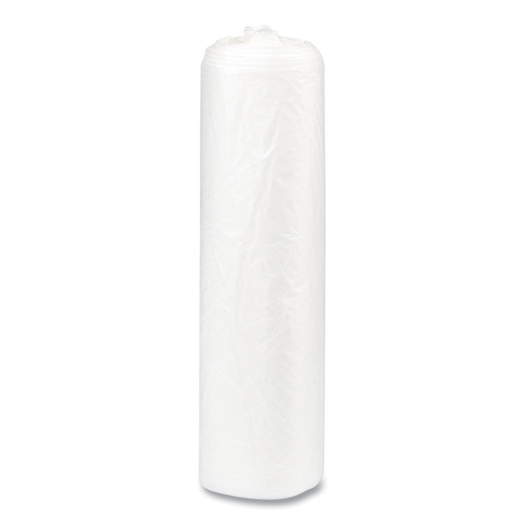 High-Density Commercial Can Liners, 16 gal, 6 mic, 24" x 33", Natural, Interleaved Roll, 50 Bags/Roll, 20 Rolls/Carton