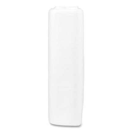 High-Density Commercial Can Liners, 33 gal, 13 mic, 33" x 40", Clear, Interleaved Roll, 25 Bags/Roll, 20 Rolls/Carton