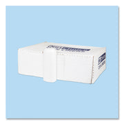 High-Density Commercial Can Liners, 45 gal, 12 mic, 40" x 48", Clear, Interleaved Roll, 25 Bags/Roll, 10 Rolls/Carton