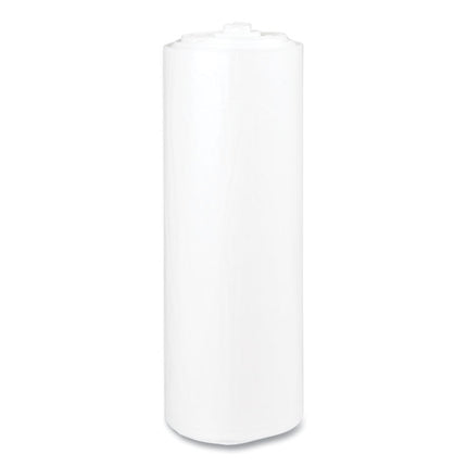High-Density Commercial Can Liners, 45 gal, 12 mic, 40" x 48", Clear, Interleaved Roll, 25 Bags/Roll, 10 Rolls/Carton