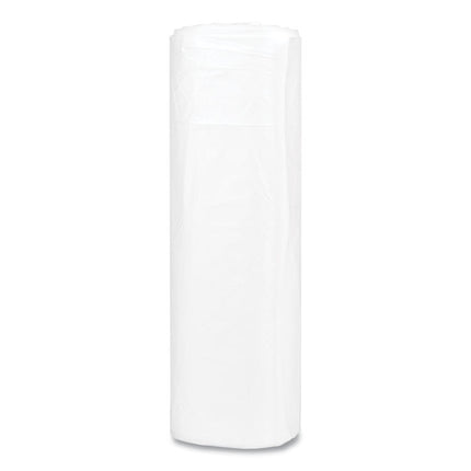 High-Density Commercial Can Liners, 45 gal, 16 mic, 40" x 48", Clear, Interleaved Roll, 25 Bags/Roll, 10 Rolls/Carton