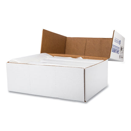 High-Density Commercial Can Liners, 56 gal, 16 mic, 43" x 48", Natural, Interleaved Roll, 25 Bags/Roll, 8 Rolls/Carton