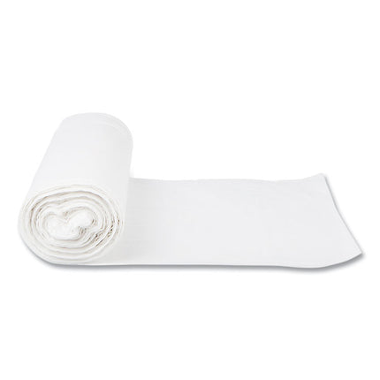 High-Density Commercial Can Liners, 56 gal, 16 mic, 43" x 48", Natural, Interleaved Roll, 25 Bags/Roll, 8 Rolls/Carton