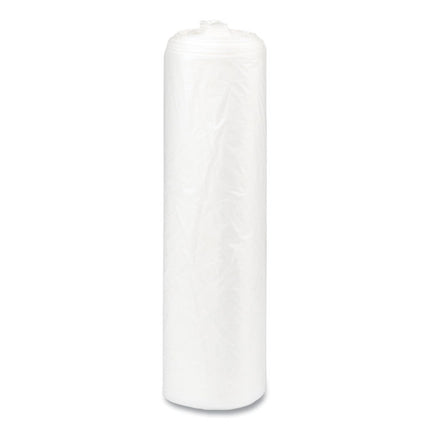 High-Density Commercial Can Liners, 56 gal, 22 mic, 43" x 48", Natural, Interleaved Roll, 25 Bags/Roll, 8 Rolls/Carton