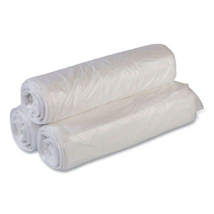 High-Density Commercial Can Liner Value Pack, 16 gal, 7 mic, 24" x 31", Clear, Interleaved Roll, 50 Bags/Roll, 20 Rolls/CT