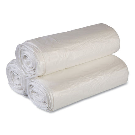 High-Density Commercial Can Liner Value Pack, 33 gal, 11 mic, 33" x 39", Clear, Interleaved Roll, 25 Bags/Roll, 20 Rolls/CT