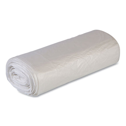 High-Density Commercial Can Liner Value Pack, 33 gal, 11 mic, 33" x 39", Clear, Interleaved Roll, 25 Bags/Roll, 20 Rolls/CT