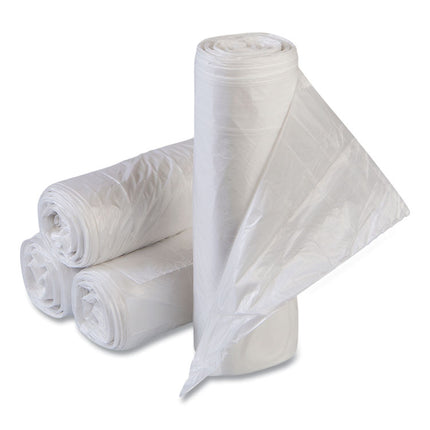High-Density Commercial Can Liner Value Pack, 55 gal, 11 mic, 36" x 58", Clear, Interleaved Roll, 25 Bags/Roll, 8 Rolls/CT