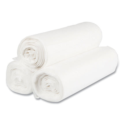 High-Density Commercial Can Liner Value Pack, 60 gal, 14 mic, 38" x 58", Clear, Interleaved Roll, 25 Bags/Roll, 8 Rolls/CT