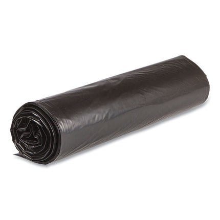 High-Density Commercial Can Liner Value Pack, 45 gal, 19 mic, 40" x 46", Black, Interleaved Roll, 25 Bags/Roll, 6 Rolls/CT